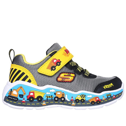 Skechers Boys' Play Scene Trainer, Black, 9 UK Toddler