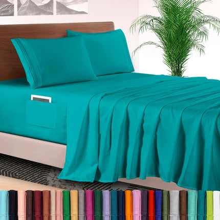Elegant Comfort 4-Piece Bed Sheet Set - Luxury Bed