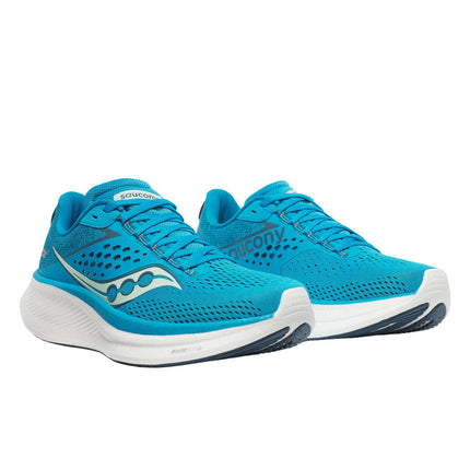 Saucony Women's Ride 17 Running Shoes, Viziblue/Mirage, 5