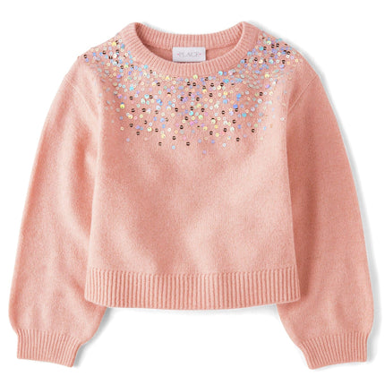 The Children's Place Girls' Long Sleeve Crew Neck 
