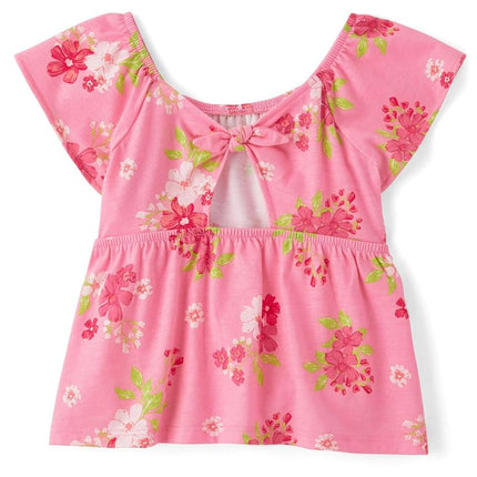 The Children's Place Baby Girls' and Toddler Sleeveless Knit Tops, Bright Pink, 18-24 Months