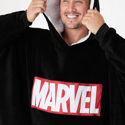 Get Trend Marvel Iron Man Hoodie Blanket for Men Teenagers Fleece Wearable Blanket Hulk Spiderman Avengers Warm Cosy Oversized Hoodie Fluffy Poncho Mens Gifts