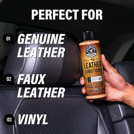 Chemical Guys Leather Cleaner and Conditioner Complete Leather Care Kit (4 oz) (2 Items)