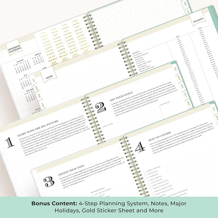 Blue Sky 2026-2027 Weekly & Monthly Academic Planner, 8.5"x11", Palms