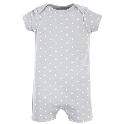 Mamelucos de algodón unisex Hudson Baby, paquete de 2 de Royal Safari, de 3 a 6 meses
