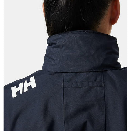 Helly Hansen Women's W Crew Hooded Jacket 2.0, Navy, XS