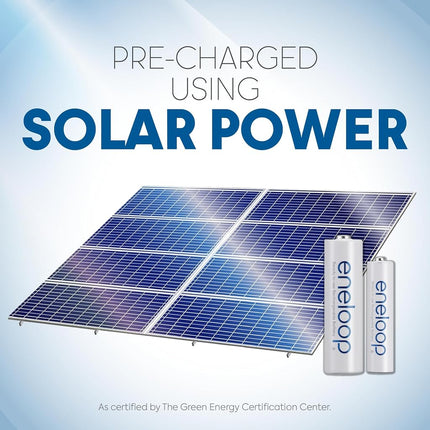 Eneloop Panasonic BK-3MCCA10FA AA 2100 Cycle Ni-MH Pre-Charged Rechargeable Batteries, 10-Battery Pack