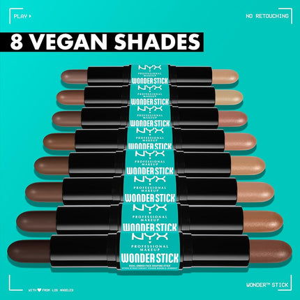 NYX Professional Makeup Wonder Dual-Ended Face Shaping Stick, 03 Light Me