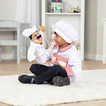 Melissa & Doug Títere Chef con Varilla de Madera Desmontable para Gestos Animados