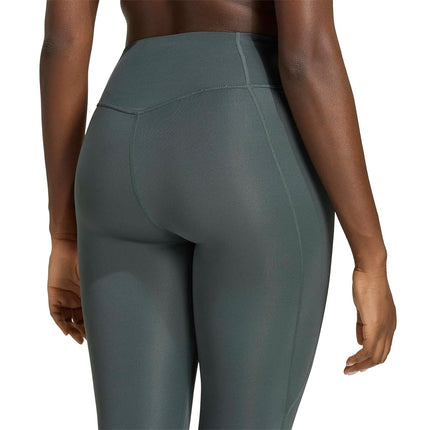 Adidas Womens Optime Essentials Stash Pocket Full-Length Training Leggings, Legend Ivy, S