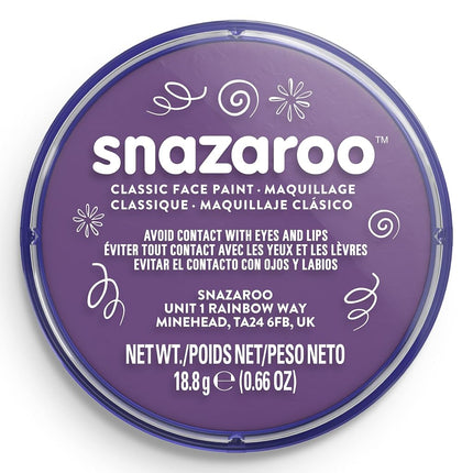 Snazaroo Classic Face Paint, 18ml, Purple
