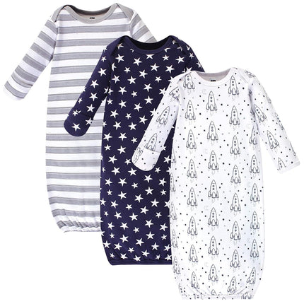 Hudson Baby Baby-Girls - Batitas de algodón, diseño de nave espacial, prematuros-recién nacidos