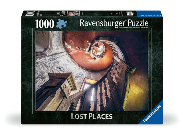 Ravensburger 12000182 - Spiral Staircase - 1000 pieces jigsaw puzzle – Puzzle for adults and kids age 14 years up, lost places jigsaw puzzle