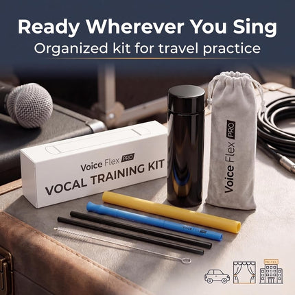 Voice Flex Pro Vocal Trainer for Singing - Voice Training Straws Set