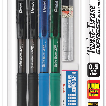 Pentel Twist-Erase Express Mechanical Pencil, 0.5m