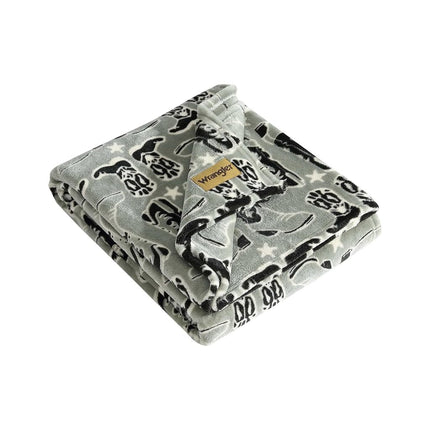 Wrangler - Throw Blanket, Soft Plush Fleece Beddin