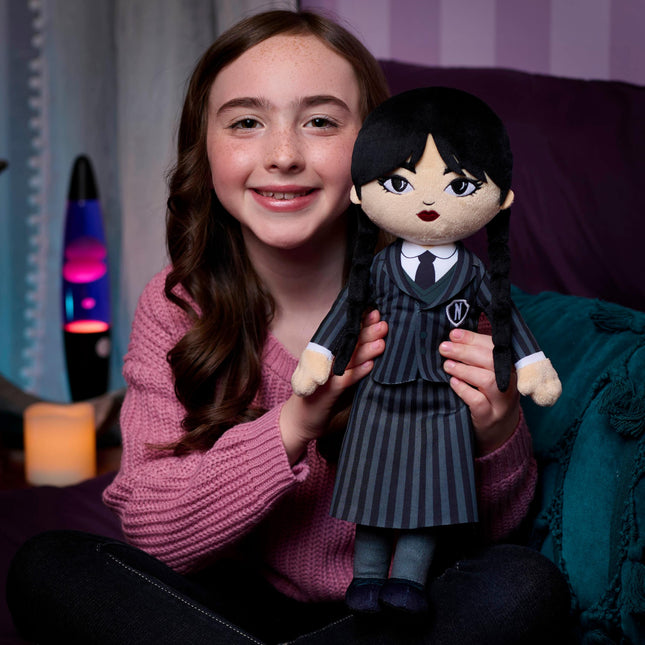 Miércoles Muñeca de peluche grande de 39.37 cm, Juguetes para niños de 3 años en adelante, Regalos y obsequios