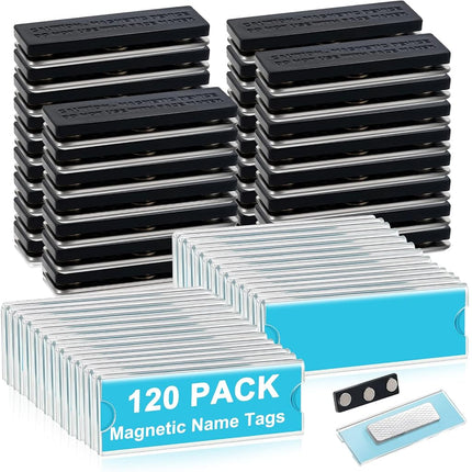 Leinuosen Name Badge Magnets Kit Acrylic Magnetic 