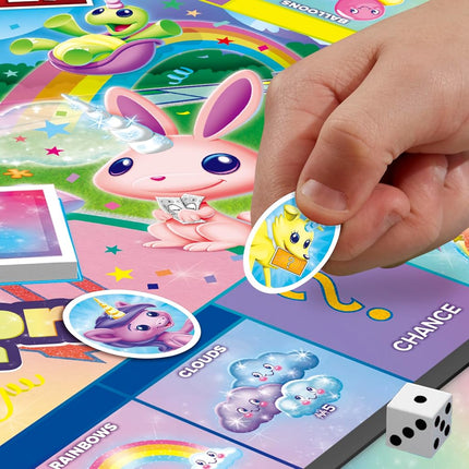 MONOPOLY - Junior: Unicorn Edition - My First MONOPOLY Game - Magical-Themed - Fast, Simple Gameplay - Kid-Friendly Game - 2-4 Players – Family Board Games and Toys for Kids - Ages 5+