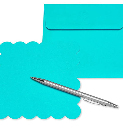 American Greetings Single Panel Blank Cards with Envelopes for Valentine's Day, Birthdays and All Occasions, Spring Shapes & Colors (100-Count)
