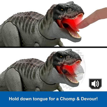 Mattel Jurassic World Rebirth Power Devour Tyrannosaurus Rex Figure