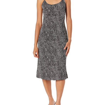 NINE WEST Women's Giselle Slip Dress, Black/Ivory,