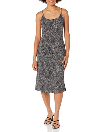 NINE WEST Women's Giselle Slip Dress, Black/Ivory,