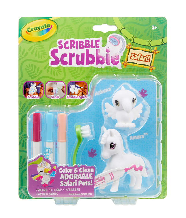 Crayola Scribble Scrubbie Safari Animals, Zebra & 