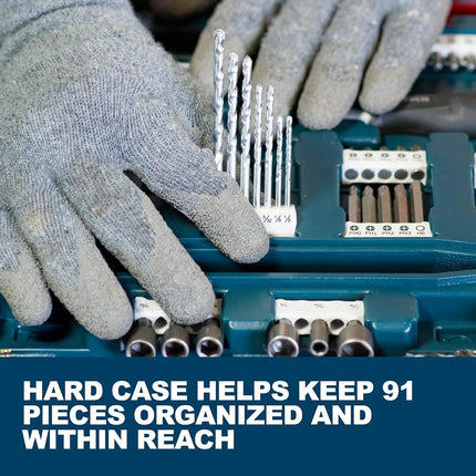 BOSCH 91-Piece Drilling and Driving Mixed Set MS4091