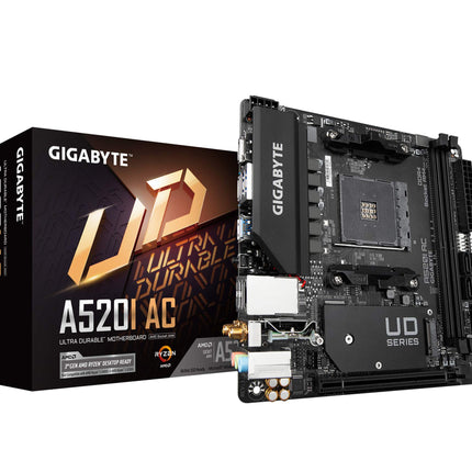 Gigabyte A520I AC (AMD Ryzen AM4/Mini-ITX/Direct 6