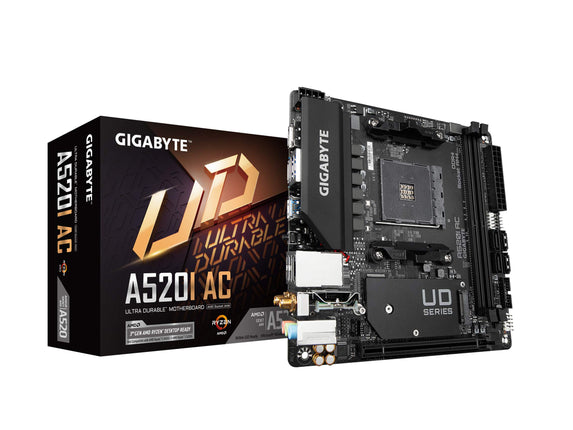 Gigabyte A520I AC (AMD Ryzen AM4/Mini-ITX/Direct 6
