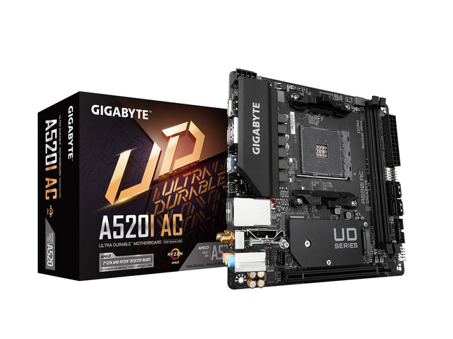 Gigabyte A520I AC (AMD Ryzen AM4/Mini-ITX/Direct 6