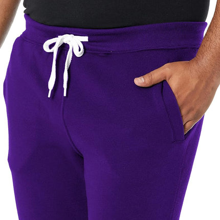 Southpole Men's Basic Active Fleece Jogger Pants-Regular and Big & Tall Sizes, Purple, XXL