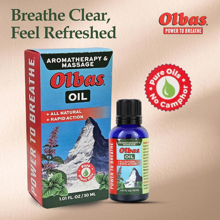 Olbas - Aromatherapy & Massage Oil - 1.01 fl. oz.