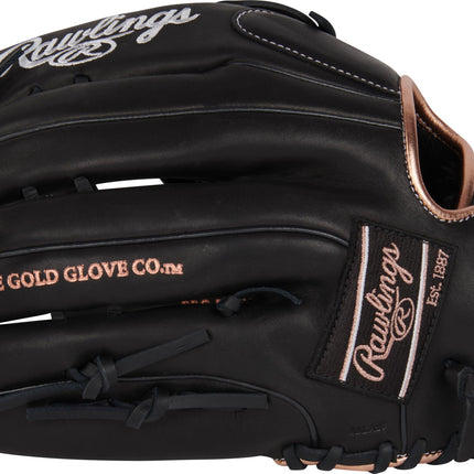 Rawlings R9 Fastpitch Softball Glove | Sizes 11.5" Multiple Styles Women's Glove, Pro H-Web | Black, 13" | Outfield