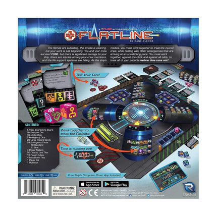 Renegade Game Studios 0565RGS Current Edition Flatline A Fuse Aftershock Board Game