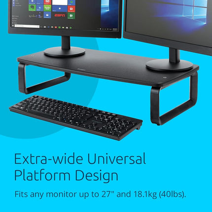 Monitor Stand Plus Wide Black
