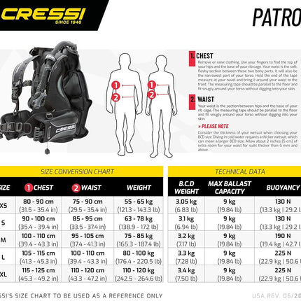 CRESSI Patrol Diving Jacket - Black, M