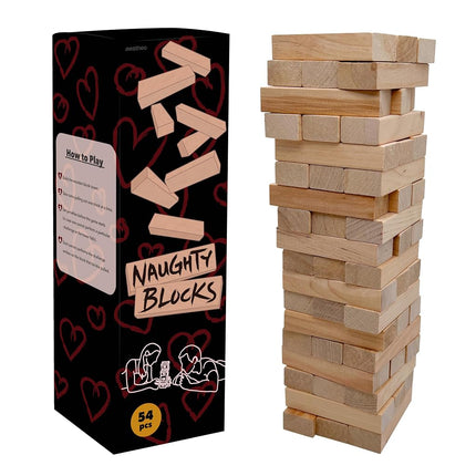 Naughty Blocks – Adult Couples Game with 54 Sexy C