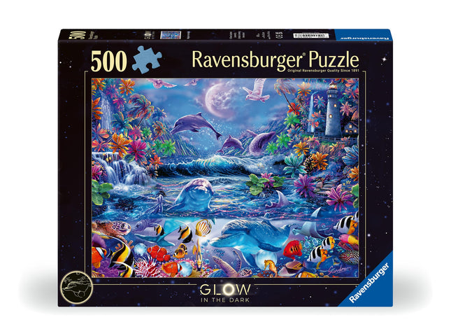 Ravensburger 12000478 - Moonlit Magic - 500 pieces jigsaw puzzle – Puzzle for adults and kids age 12 years up,