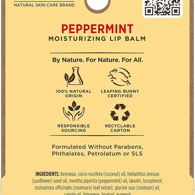 Burt's Bees Peppermint Lip Balm Blister - 0.15oz Lip Balm