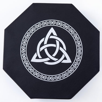 Premium Dice Tray for DND, Detailed World Tree & Triquetra Design – 23 CM
