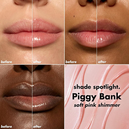 e.l.f. Glow Reviver Plumping Lip Oil, Tinted Lip Plumper For A High-Shine, Plump Finish, Infused With Jojoba Oil, Vegan & Cruelty-Free, Piggy Bank