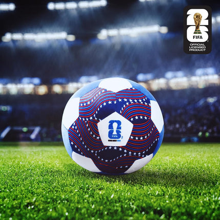 Jazwares FIFA World Cup 2026 USA 9" Plush Soccer Ball - Soft Collectible World Cup Plush Toy - National Team Stars and Stripes Design - Ages 3+