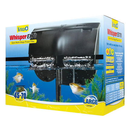Tetra Aquarium Power Filter, Whisper EX70 for 45-70 Gallon Fish Tanks