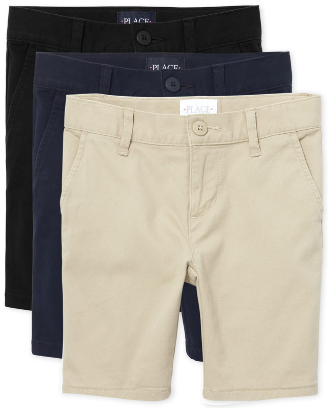 The Children's Place Girls Uniform Chino Shorts 3-