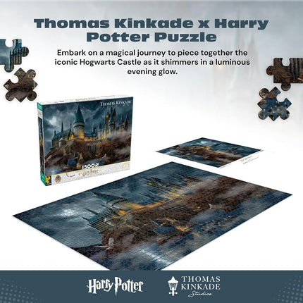 Ceaco - Thomas Kinkade - Harry Potter - Château de Poudlard - Puzzle de 1500 pièces