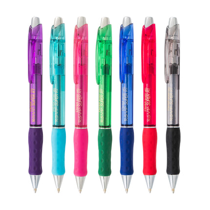 Pentel RSVP Super RT, Stylo-bille, (1,0 mm) Trait moyen, Encre noire, Paquet de 3 - BX480BP3A