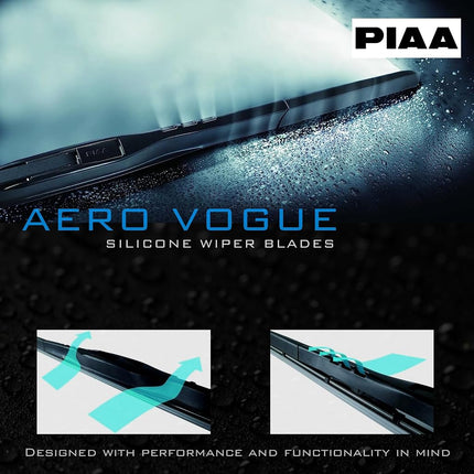 PIAA 96160 Aero Vogue Silicone Wiper Blade - 24 Inches 600mm