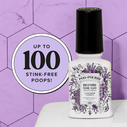 Poo-Pourri Before-You-Go Toilet Spray, Lavender Vanilla Scent, 2 oz